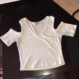 Charlotte Russe Off The Shoulder Crop Top